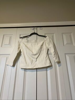 Women's Off-Shoulder Cream Blouse